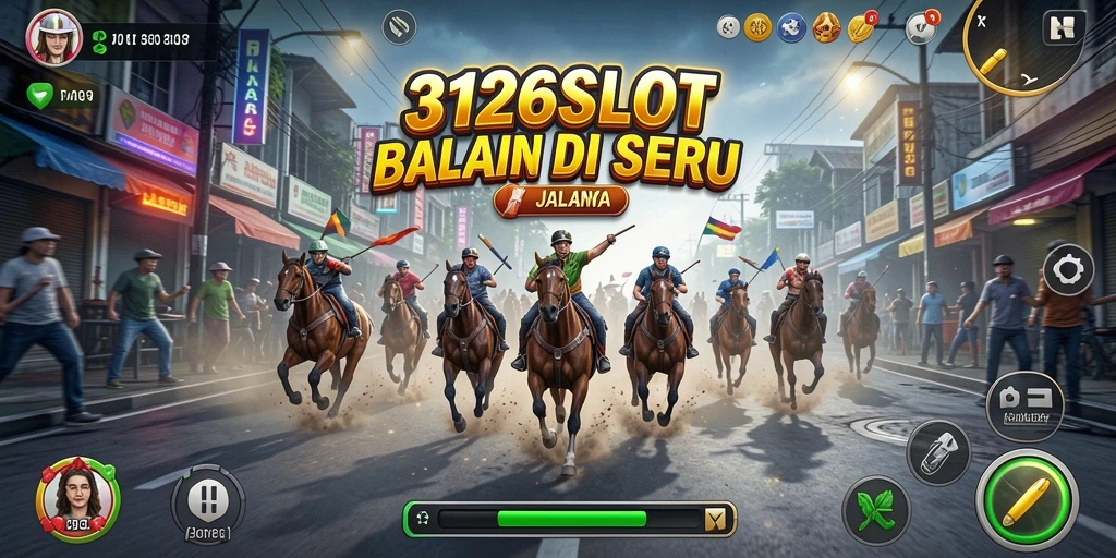 Tangkapan layar gameplay 3126SLOT yang menunjukkan aksi balapan seru.