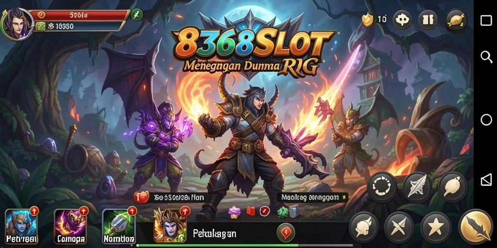 Screenshot utama 8368SLOT menampilkan aksi pertempuran yang mendebarkan dalam gameplay RPG.