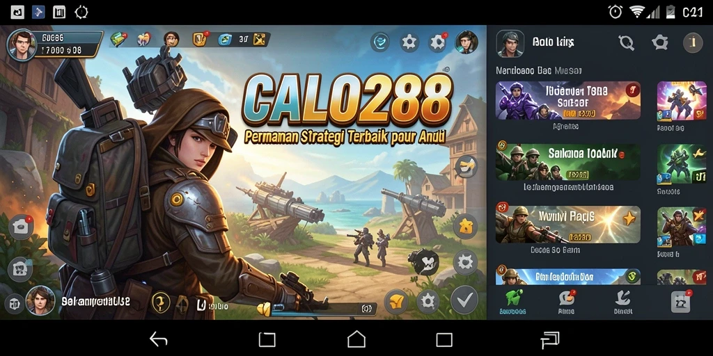 Tampilan seru dari gameplay strategi di CALO288.