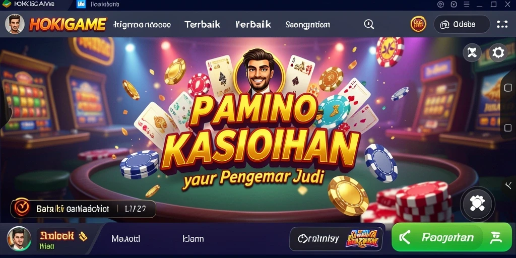 Tampilan gameplay HOKIGAME yang menampilkan berbagai permainan Kasino.