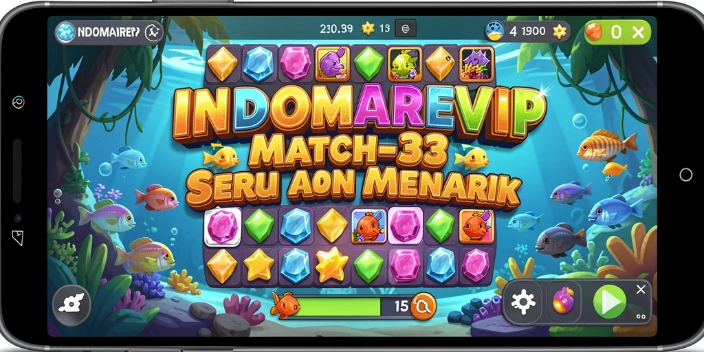 Tangkapan layar dari gameplay seru INDOMAREVIP dengan simbol colorful.