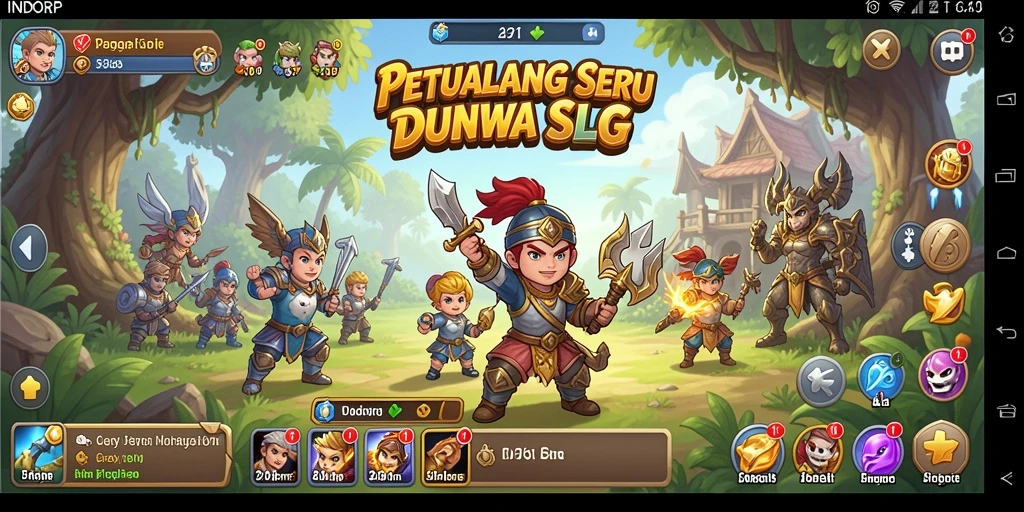 Tangkapan layar gameplay INDORP yang menunjukkan strategi menarik.