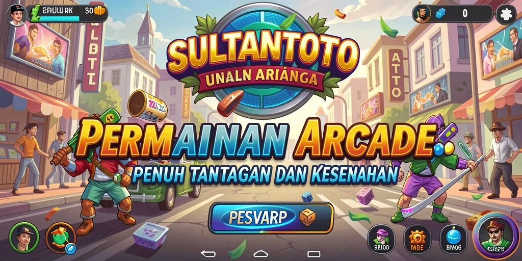 Tampilan menarik SULTANTOTO saat gameplay arcade yang seru.